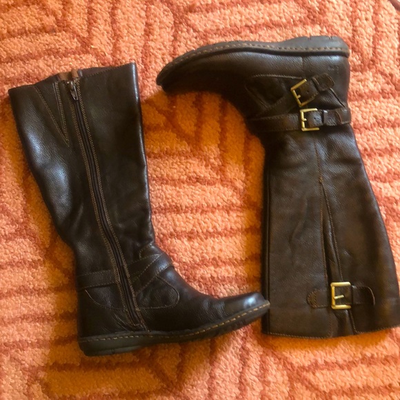 Boc tall leather boots - zip up very hood condition size 6.5 - Picture 1 of 8
